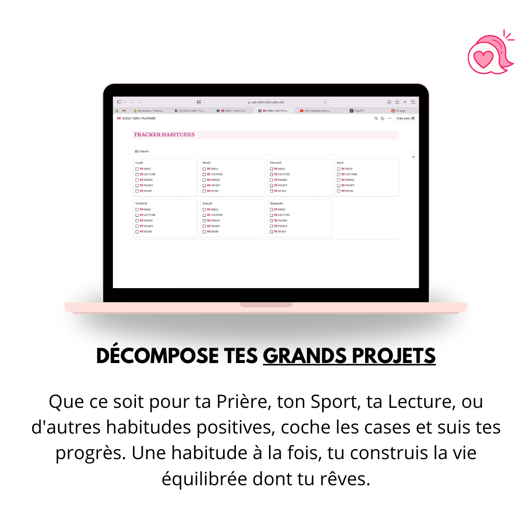 LE GODLY PLANNER : Ton outil essentiel pour une année alignée et inspirée