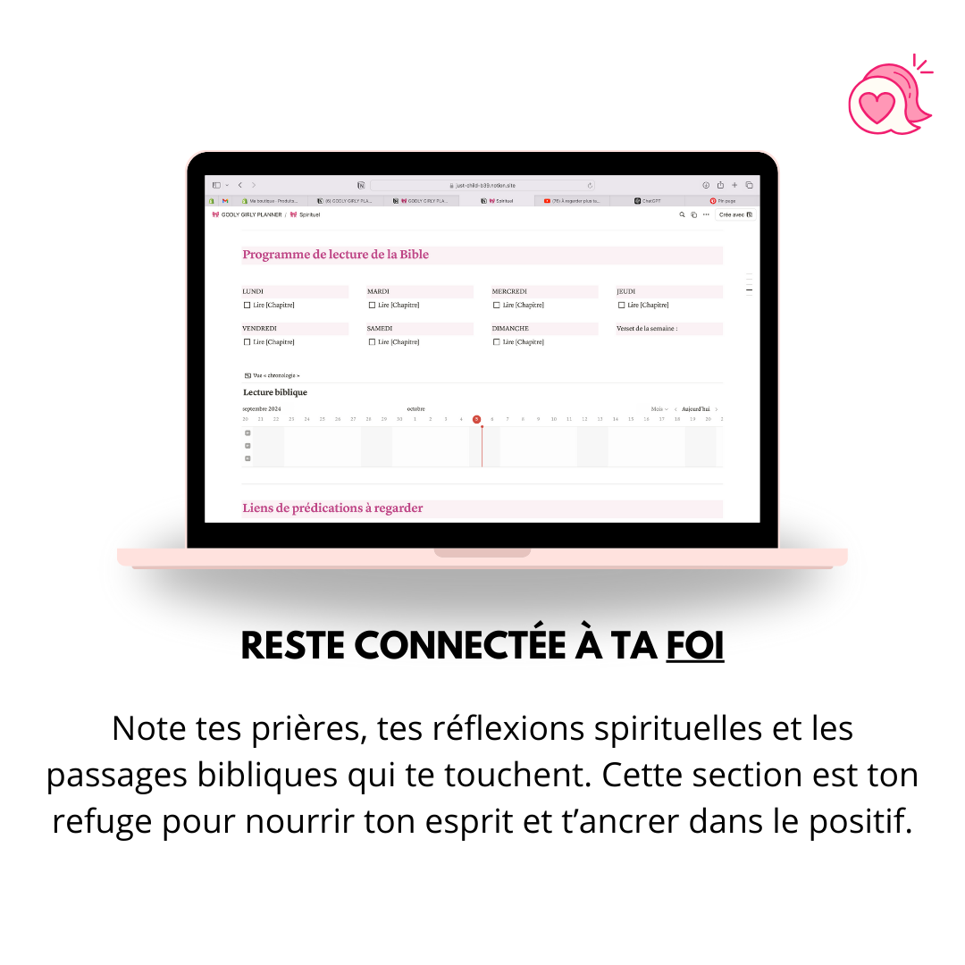 LE GODLY PLANNER : Ton outil essentiel pour une année alignée et inspirée