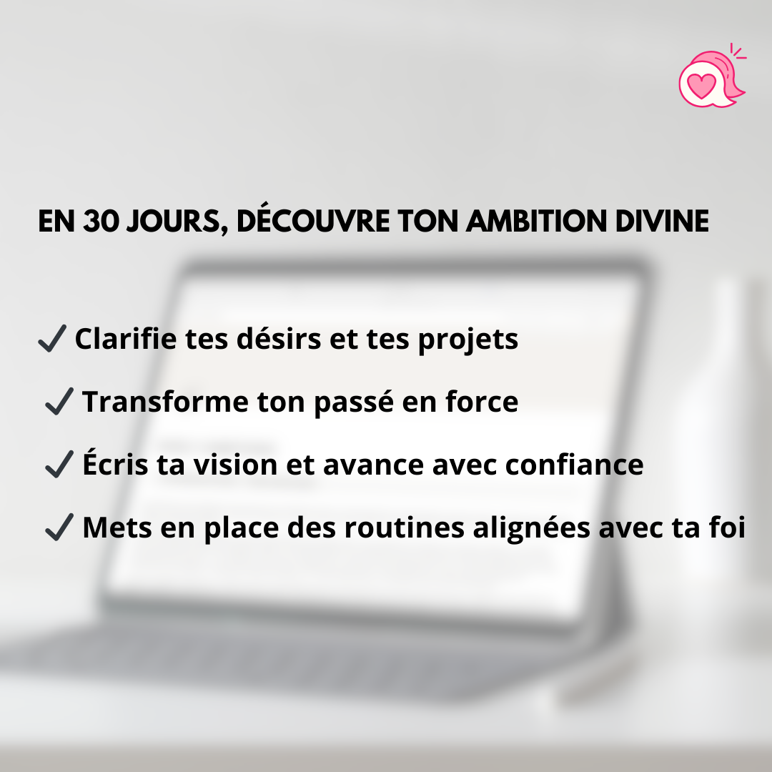 (WORKBOOK) GODLY AMBITION ✨ - 30 jours pour transformer tes rêves en ambition divines
