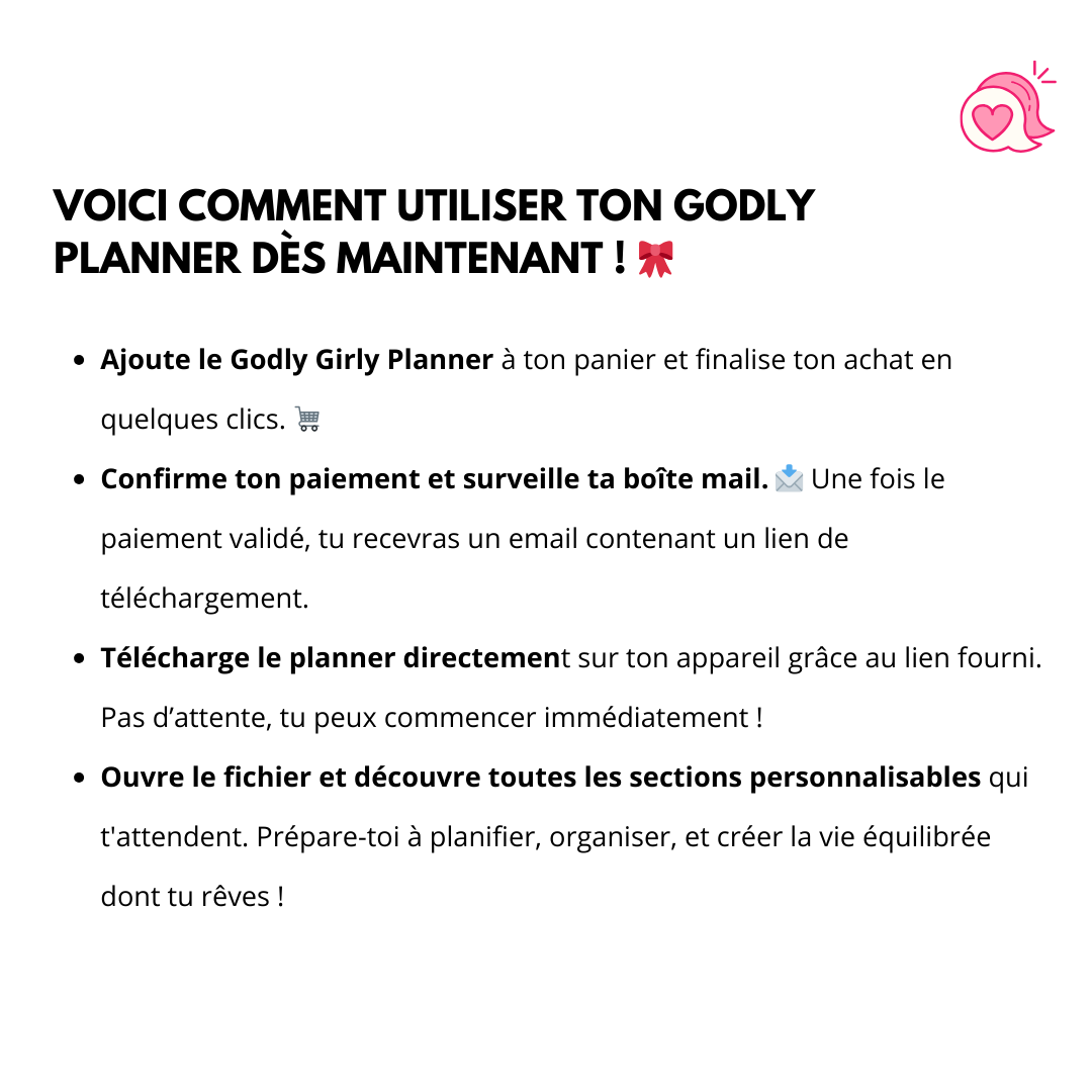 LE GODLY PLANNER : Ton outil essentiel pour une année alignée et inspirée